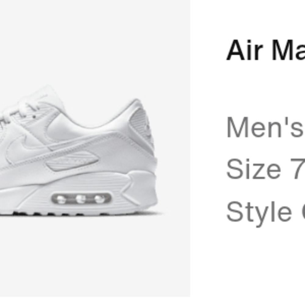 Nike Air Max 90 White Sneakers